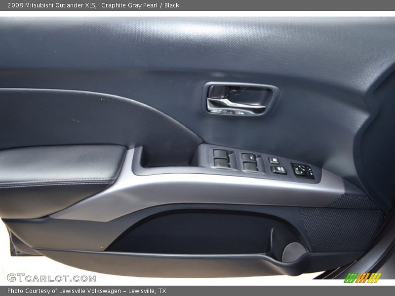 Graphite Gray Pearl / Black 2008 Mitsubishi Outlander XLS