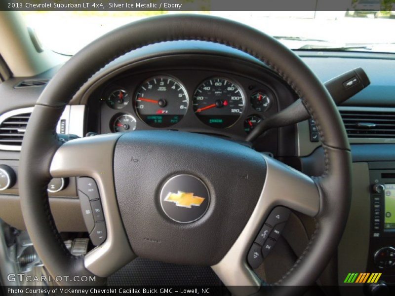 Silver Ice Metallic / Ebony 2013 Chevrolet Suburban LT 4x4