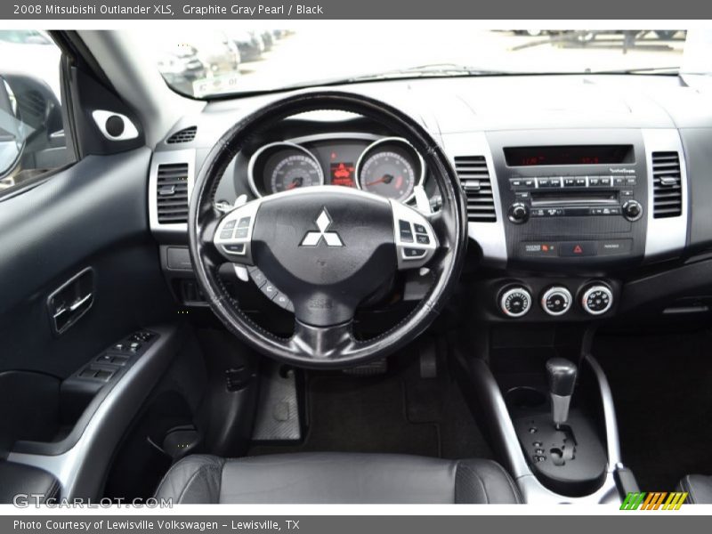 Graphite Gray Pearl / Black 2008 Mitsubishi Outlander XLS