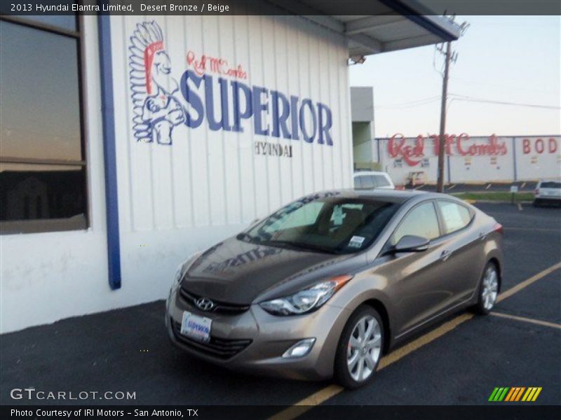 Desert Bronze / Beige 2013 Hyundai Elantra Limited