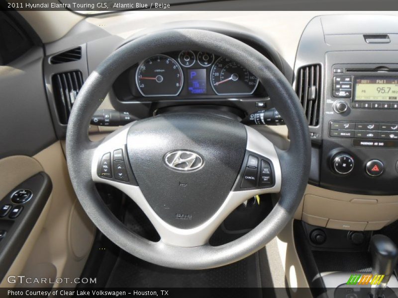 Atlantic Blue / Beige 2011 Hyundai Elantra Touring GLS