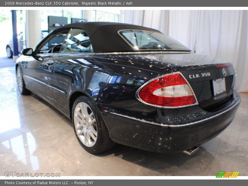 Majestic Black Metallic / Ash 2009 Mercedes-Benz CLK 350 Cabriolet