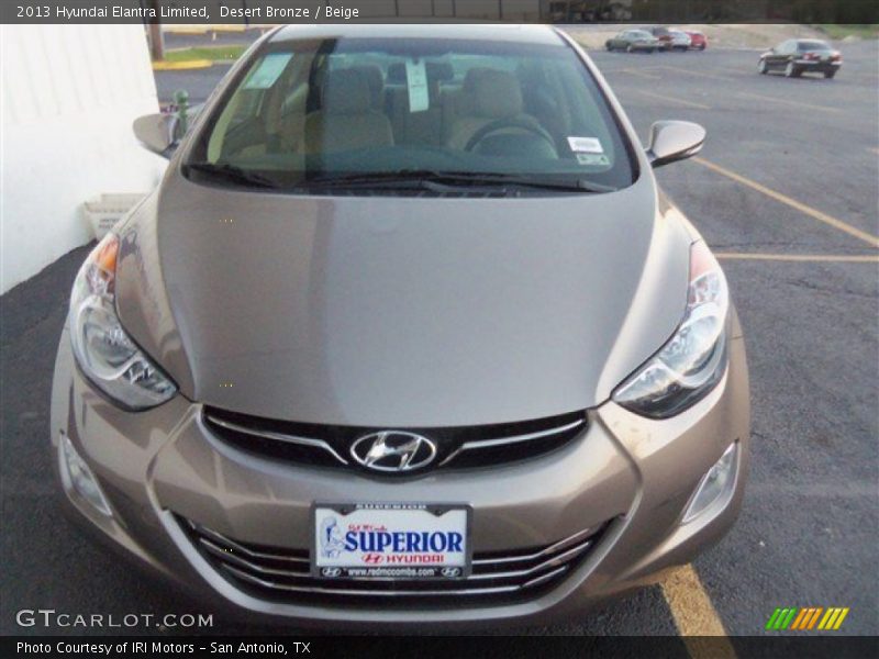 Desert Bronze / Beige 2013 Hyundai Elantra Limited