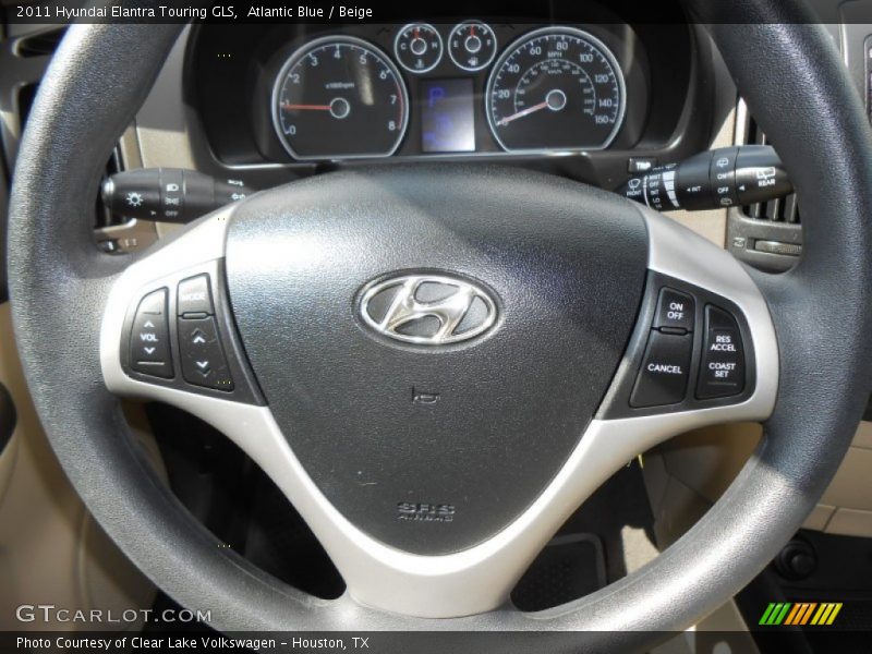Atlantic Blue / Beige 2011 Hyundai Elantra Touring GLS