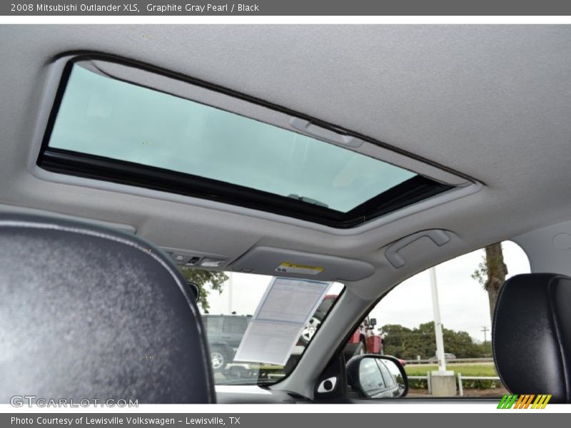 Graphite Gray Pearl / Black 2008 Mitsubishi Outlander XLS