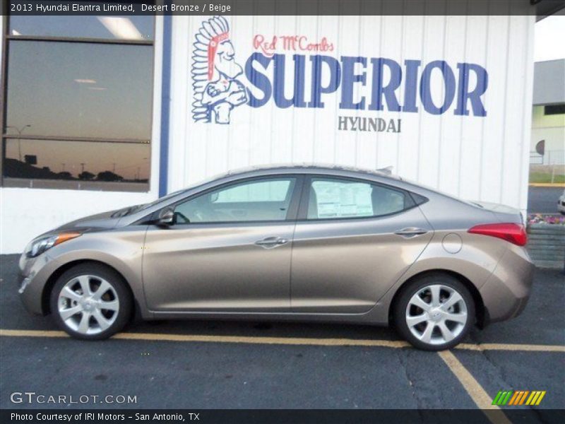 Desert Bronze / Beige 2013 Hyundai Elantra Limited