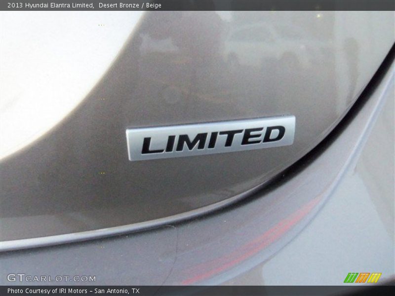 Desert Bronze / Beige 2013 Hyundai Elantra Limited