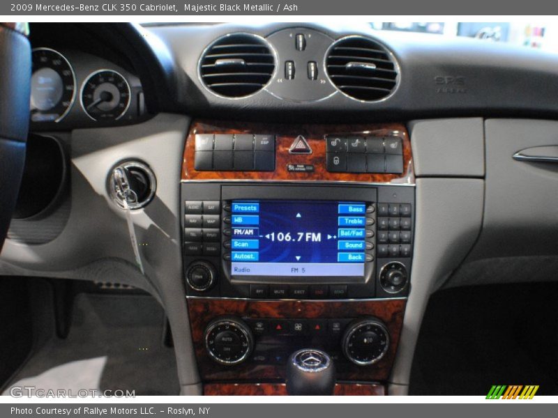 Majestic Black Metallic / Ash 2009 Mercedes-Benz CLK 350 Cabriolet