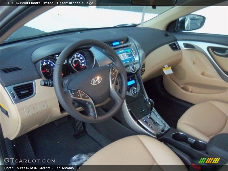 Desert Bronze / Beige 2013 Hyundai Elantra Limited