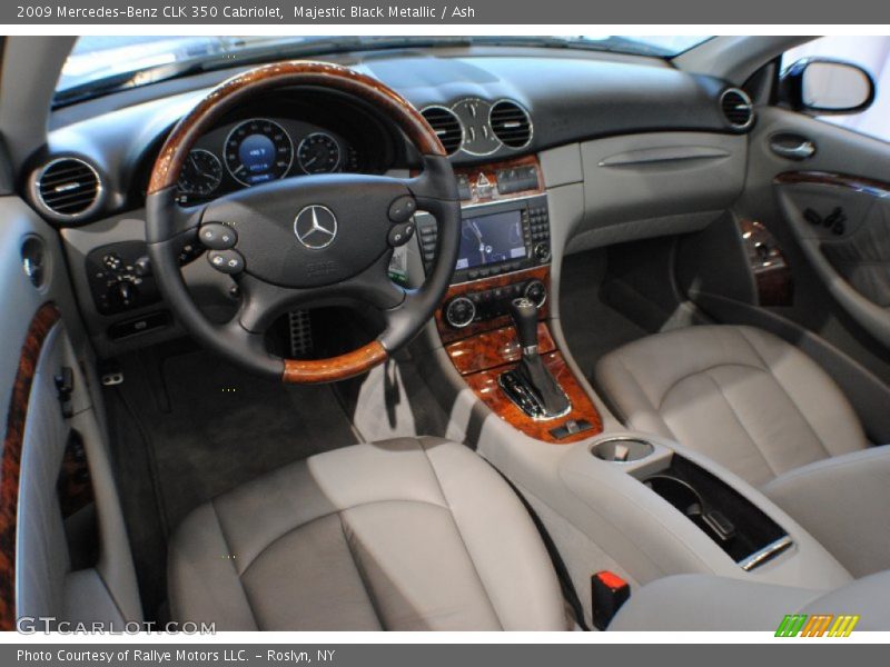 Majestic Black Metallic / Ash 2009 Mercedes-Benz CLK 350 Cabriolet