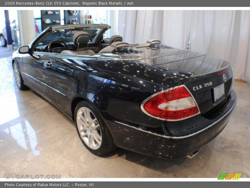 Majestic Black Metallic / Ash 2009 Mercedes-Benz CLK 350 Cabriolet