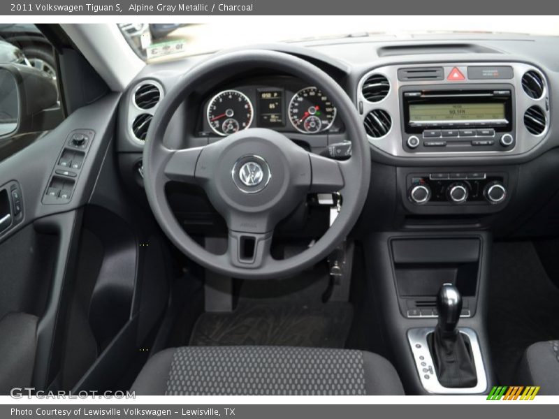 Alpine Gray Metallic / Charcoal 2011 Volkswagen Tiguan S