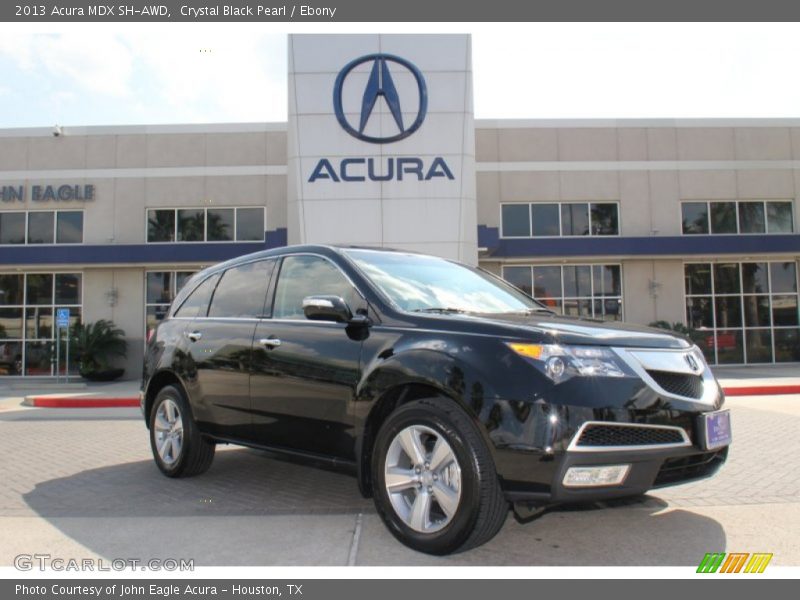 Crystal Black Pearl / Ebony 2013 Acura MDX SH-AWD