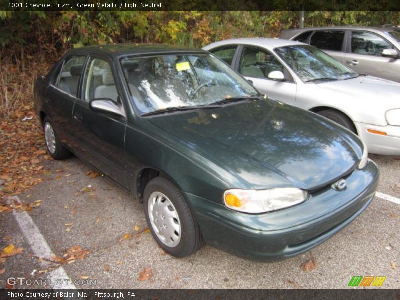 Green Metallic / Light Neutral 2001 Chevrolet Prizm