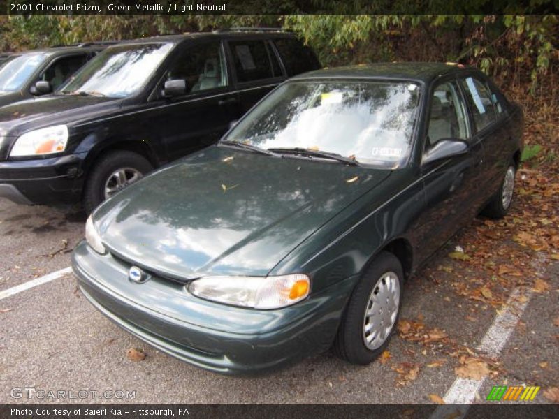 Green Metallic / Light Neutral 2001 Chevrolet Prizm