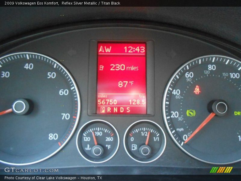 Reflex Silver Metallic / Titan Black 2009 Volkswagen Eos Komfort