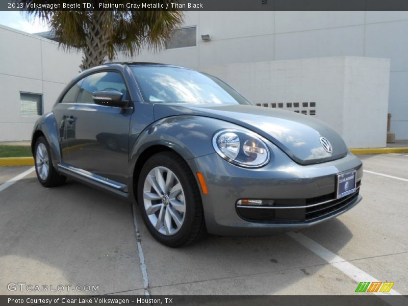 Platinum Gray Metallic / Titan Black 2013 Volkswagen Beetle TDI
