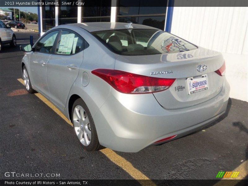 Silver / Gray 2013 Hyundai Elantra Limited