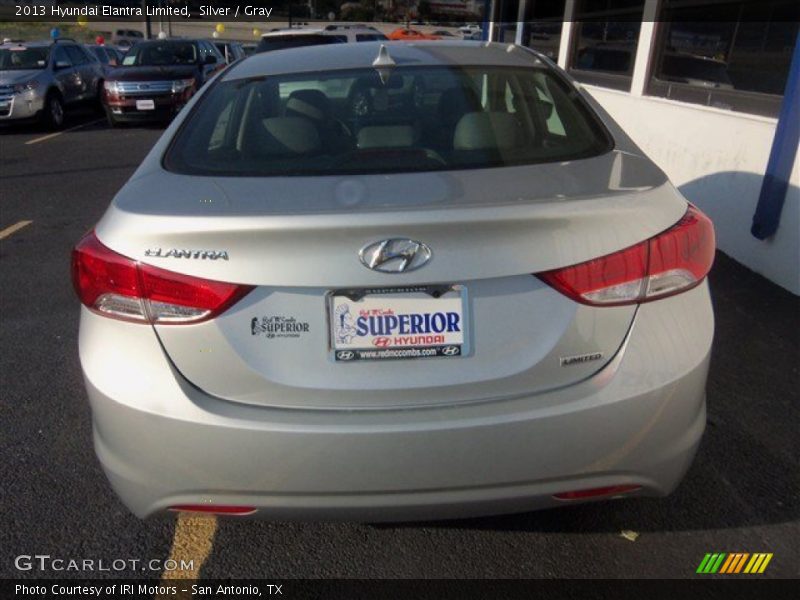 Silver / Gray 2013 Hyundai Elantra Limited