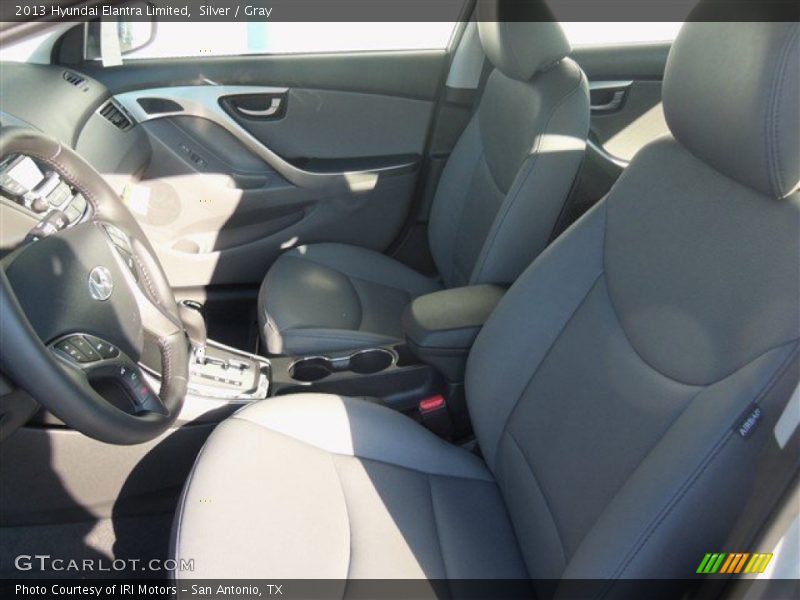 Silver / Gray 2013 Hyundai Elantra Limited