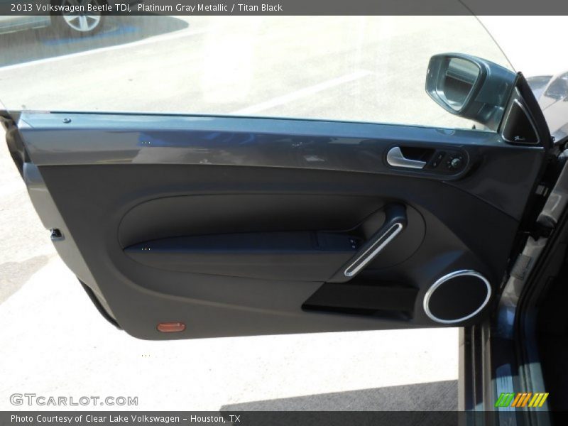 Platinum Gray Metallic / Titan Black 2013 Volkswagen Beetle TDI