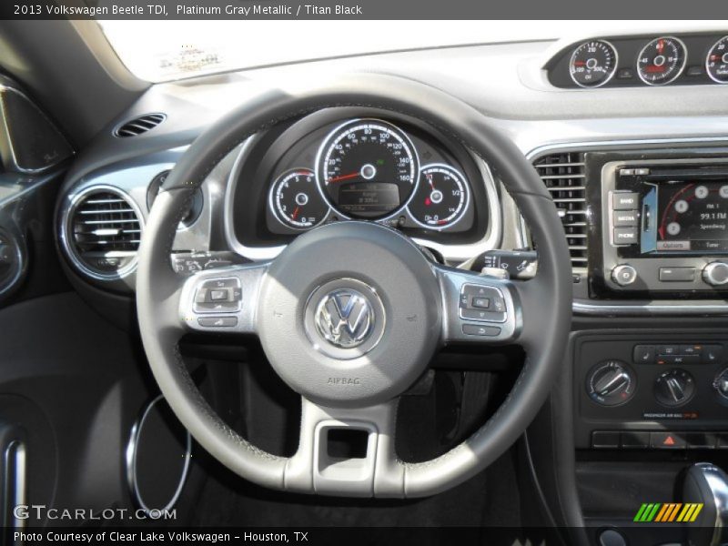 Platinum Gray Metallic / Titan Black 2013 Volkswagen Beetle TDI