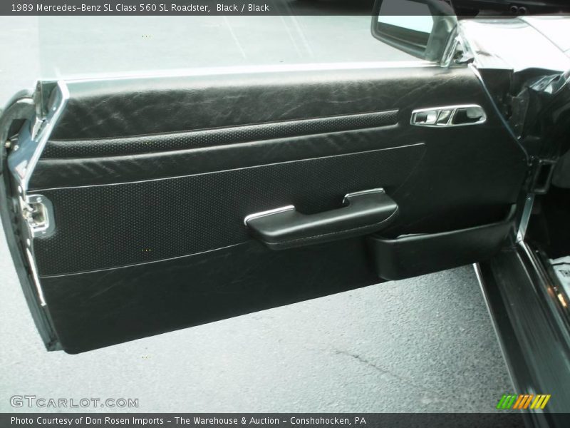 Black / Black 1989 Mercedes-Benz SL Class 560 SL Roadster