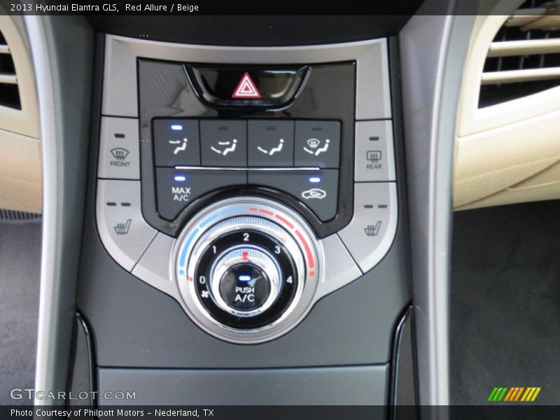 Red Allure / Beige 2013 Hyundai Elantra GLS