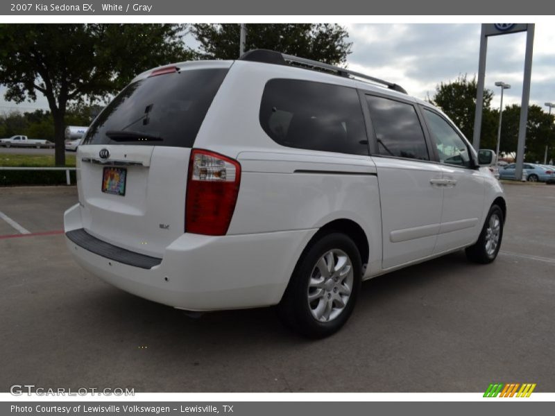 White / Gray 2007 Kia Sedona EX