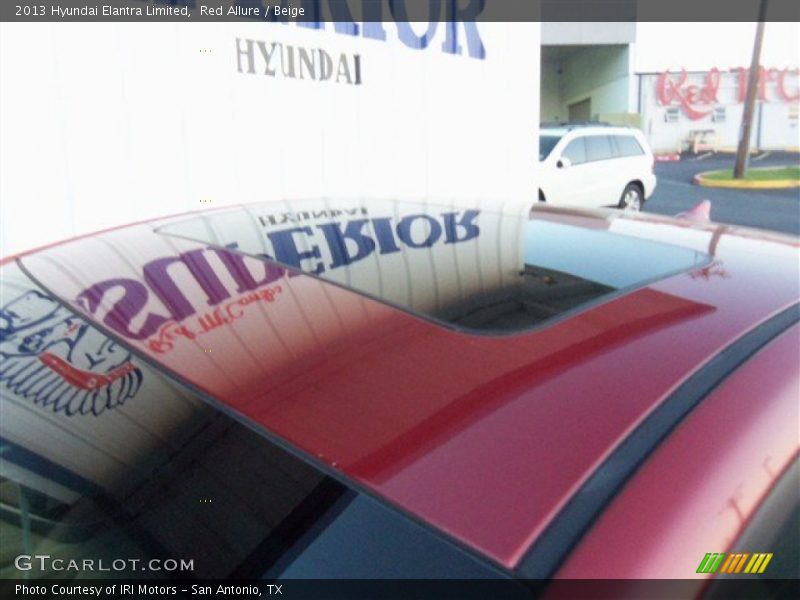 Red Allure / Beige 2013 Hyundai Elantra Limited