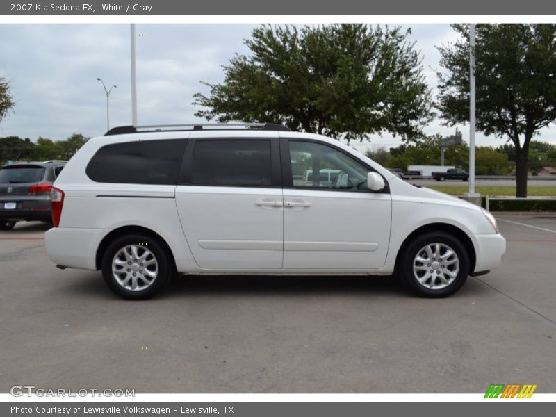 White / Gray 2007 Kia Sedona EX