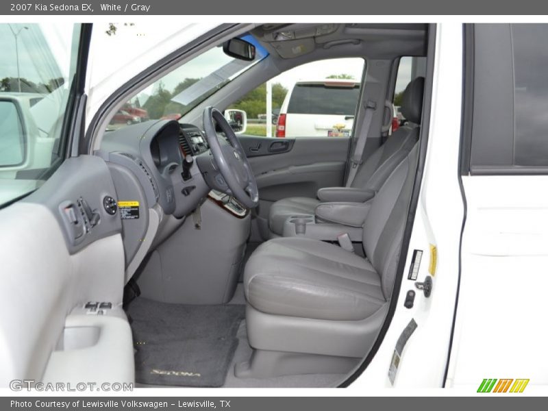 White / Gray 2007 Kia Sedona EX