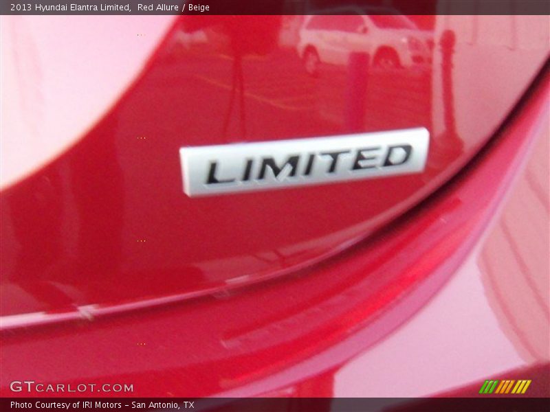 Red Allure / Beige 2013 Hyundai Elantra Limited