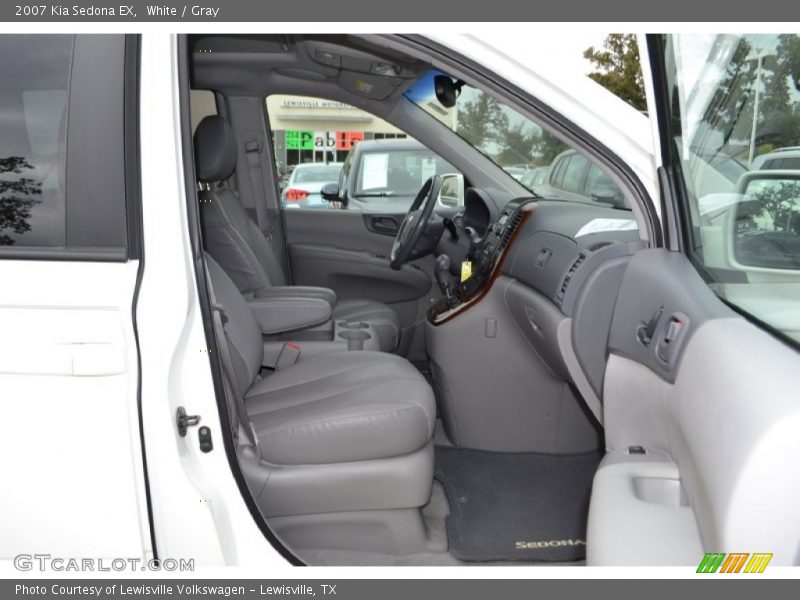 White / Gray 2007 Kia Sedona EX