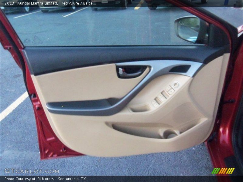 Red Allure / Beige 2013 Hyundai Elantra Limited