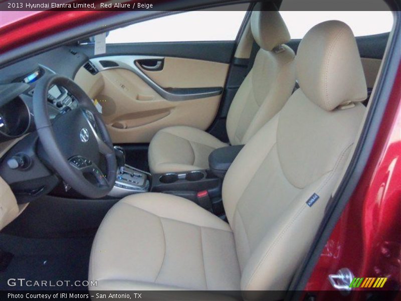Red Allure / Beige 2013 Hyundai Elantra Limited