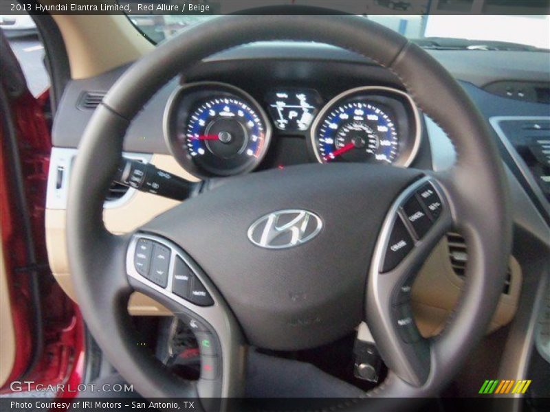 Red Allure / Beige 2013 Hyundai Elantra Limited