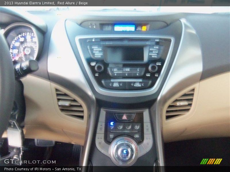 Red Allure / Beige 2013 Hyundai Elantra Limited