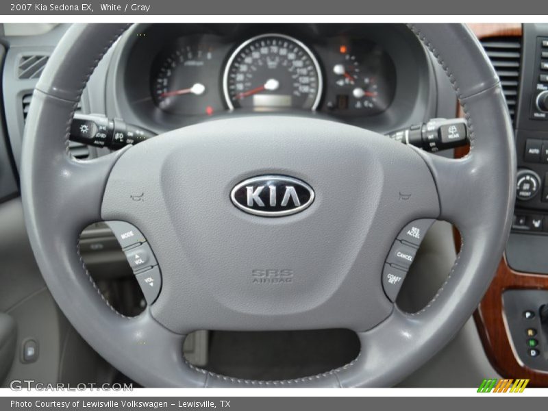 White / Gray 2007 Kia Sedona EX