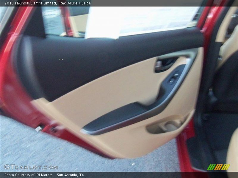Red Allure / Beige 2013 Hyundai Elantra Limited