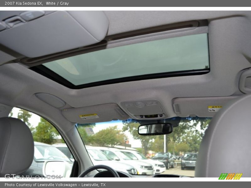 White / Gray 2007 Kia Sedona EX
