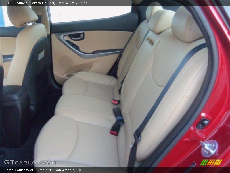 Red Allure / Beige 2013 Hyundai Elantra Limited