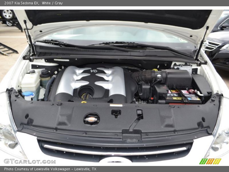 White / Gray 2007 Kia Sedona EX
