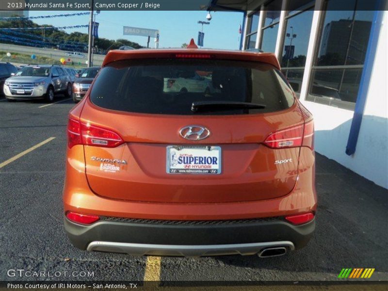 Canyon Copper / Beige 2013 Hyundai Santa Fe Sport