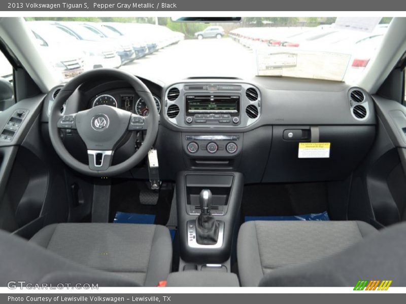 Pepper Gray Metallic / Black 2013 Volkswagen Tiguan S