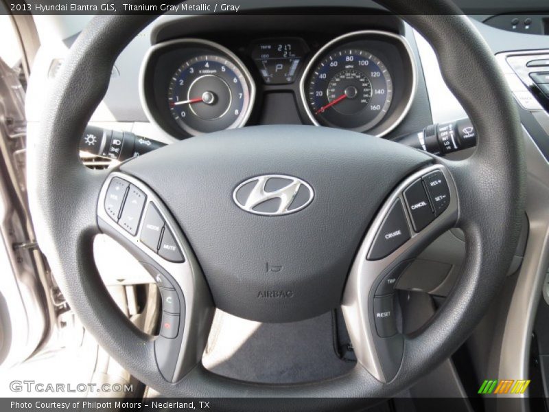Titanium Gray Metallic / Gray 2013 Hyundai Elantra GLS