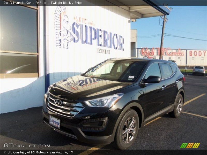 Twilight Black / Beige 2013 Hyundai Santa Fe Sport