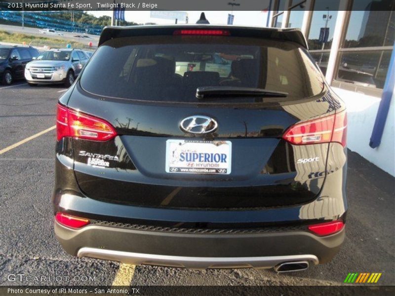 Twilight Black / Beige 2013 Hyundai Santa Fe Sport
