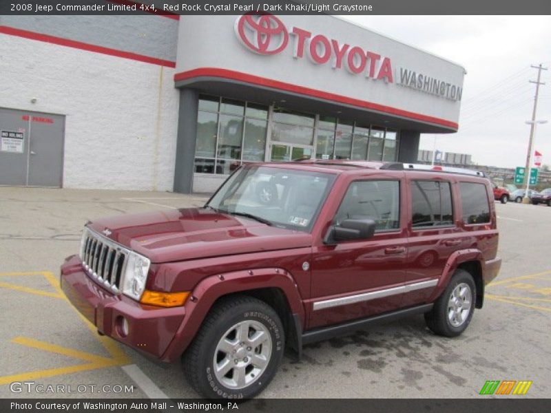 Red Rock Crystal Pearl / Dark Khaki/Light Graystone 2008 Jeep Commander Limited 4x4