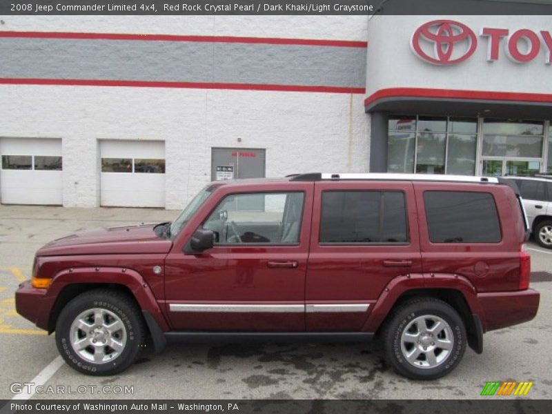 Red Rock Crystal Pearl / Dark Khaki/Light Graystone 2008 Jeep Commander Limited 4x4